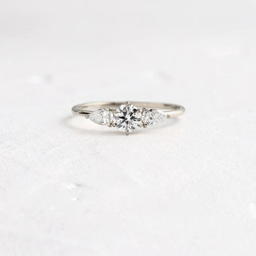 Solid Gold 0.3ct. Round Cut Lab-Grown Diamond Ring