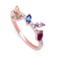 Solid Gold 5 Marquise Simple Ring