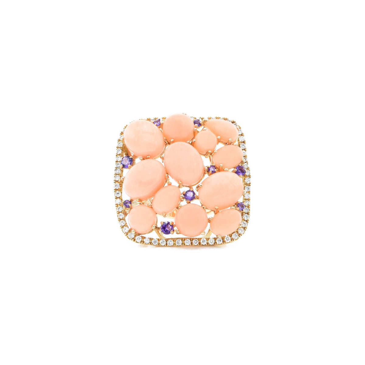 Solid Gold Amethyst Ring (4DD93D)