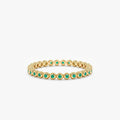Solid Gold Emerald Eternity Band (6B778A)