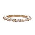 Solid Gold and Diamond Rope Ring (68DD46)