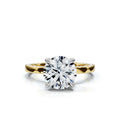 Solid Gold 2 CT Lab Grown Diamond Engagement Ring (E189A1)