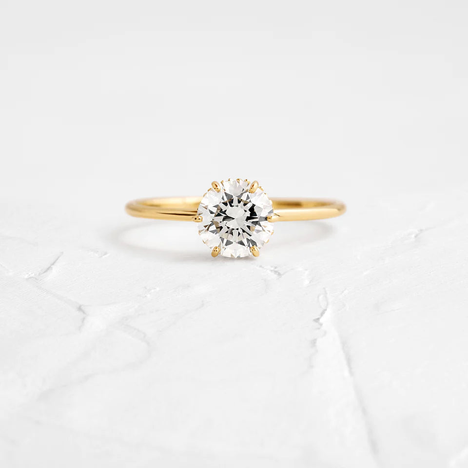 2ct Round Cut Moissanite Engagement Ring, photo 5
