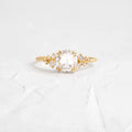 Solid Gold 1.07ct. Round Rose Cut Diamond Engagement Ring