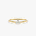 Solid Gold Triple Diamond Cluster Ring (E69B52)