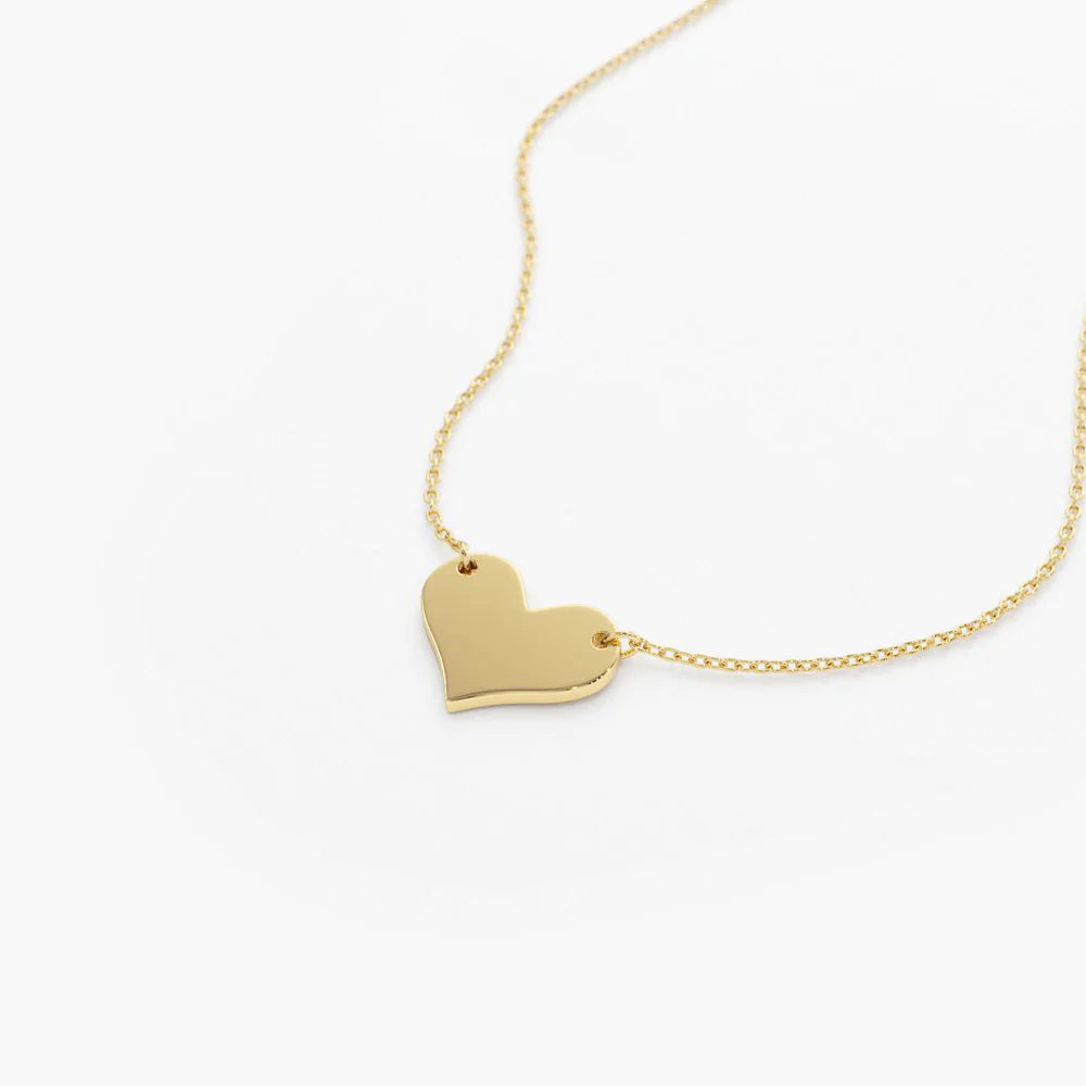 Solid Gold Heart Necklace