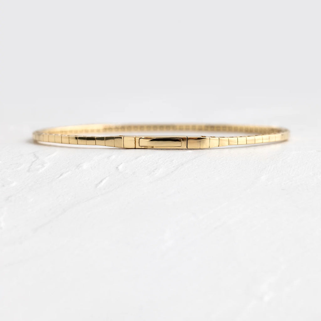 Solid Gold Diamond Wisp Bracelet