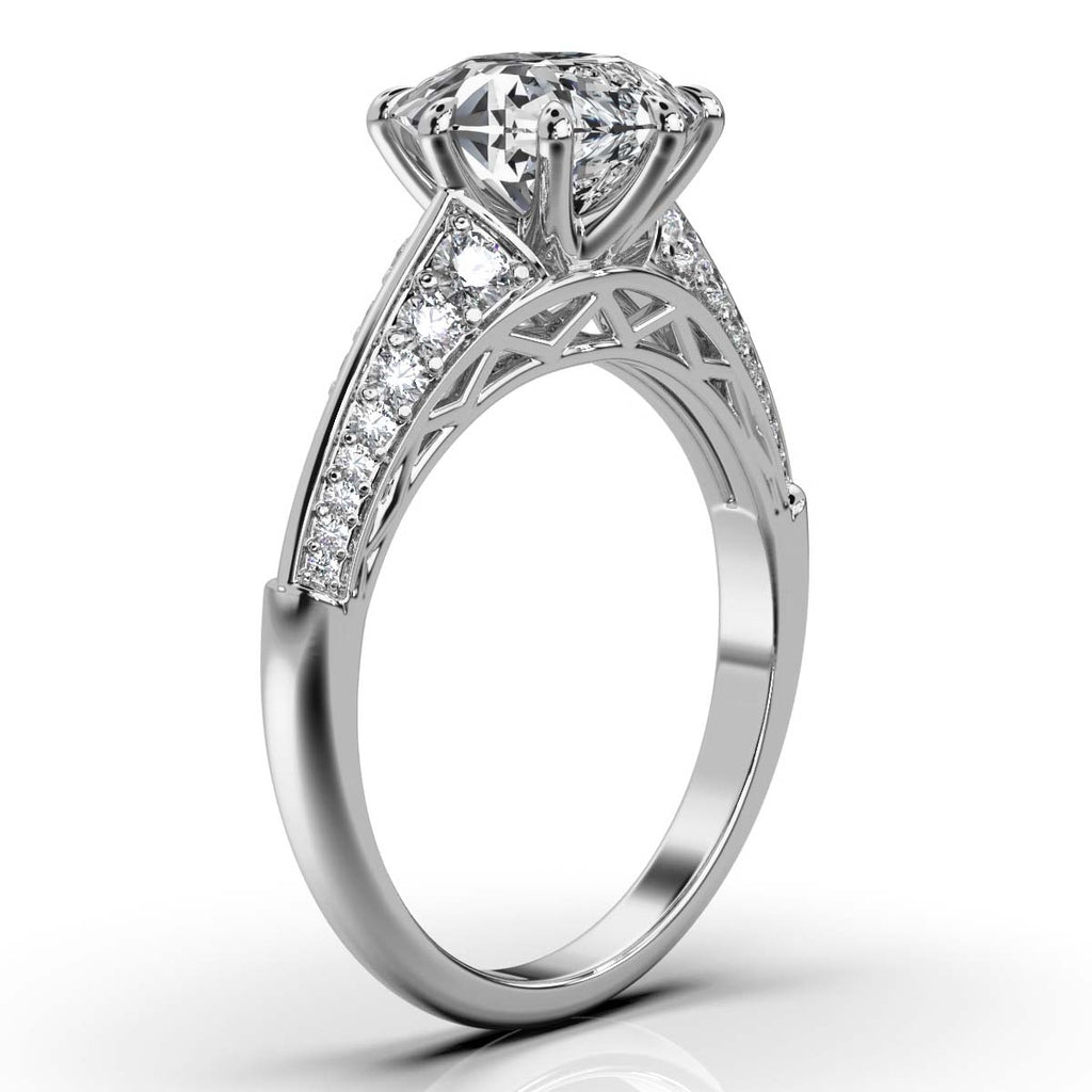 Solid Gold 2.3ct Solitaire Lab Grown Diamond Ring