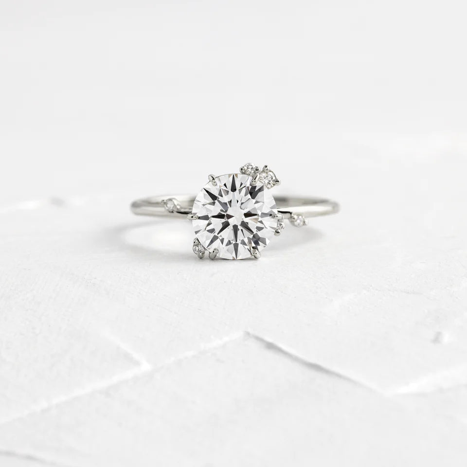 Solid Gold 1.5 CT Lab-Grown Diamond Ring