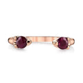 Solid Gold Ruby Orbit ring