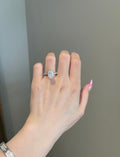 4 Carat Oval Moissanite Ring, photo 1