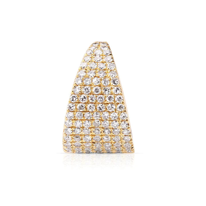 Solid Gold Roxy Ear Cuff With Diamonds