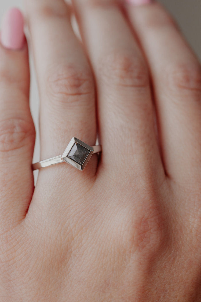 Solid Gold The Lena 0.70 ct Kite Rustic Diamond Ring