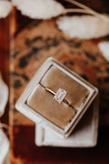 Solid Gold Lab-Grown Diamond Emerald Cut 4-Prong Solitaire Ring