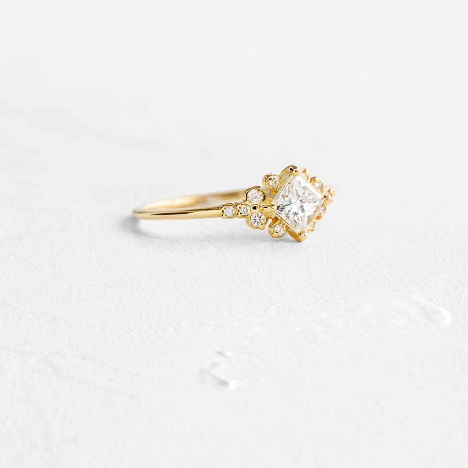 Solid Gold Stargaze Ring