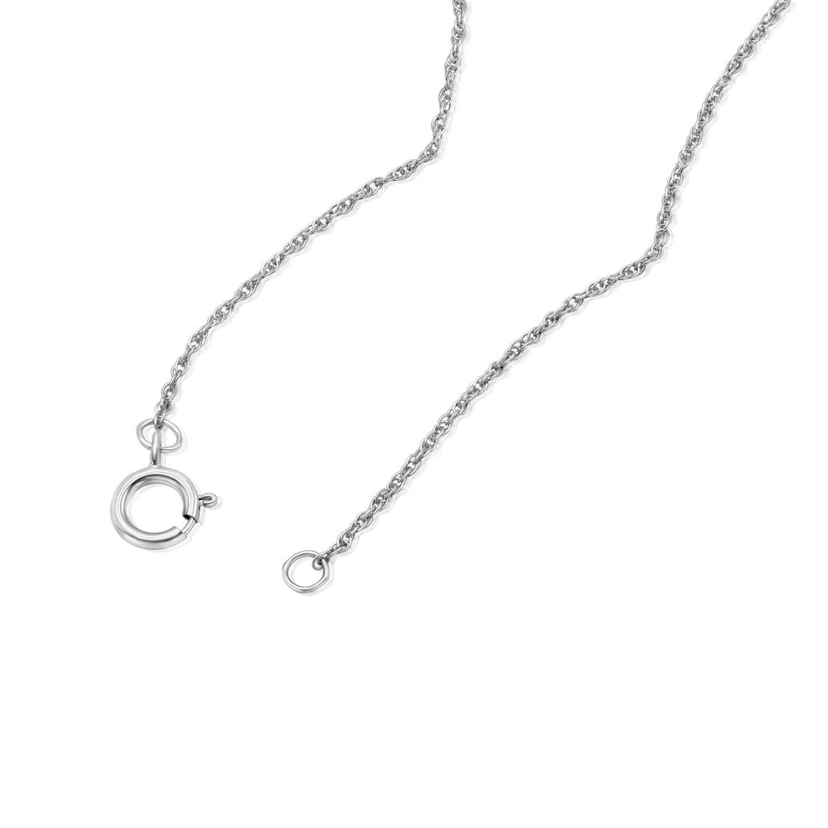 Solid Gold Lab-Created Diamond Bezel Necklace