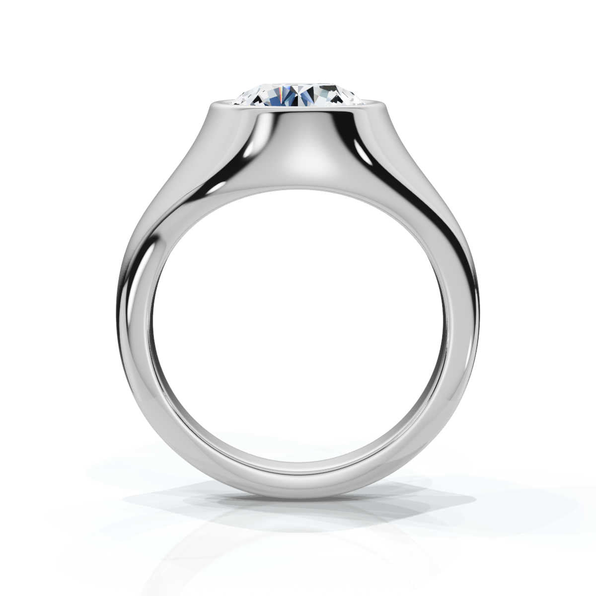 Solid Gold 2ct Lab Grown Diamond Engagement Ring (B4EAE1)