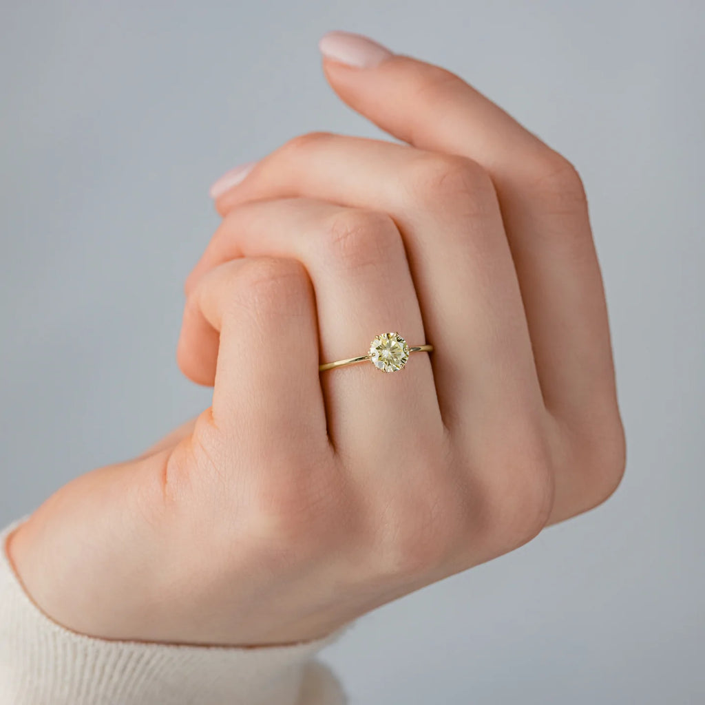 Solid Gold Diamond Touchpoints Ring
