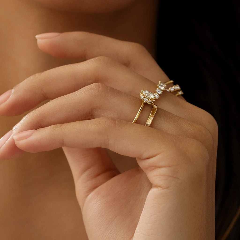 Solid Gold Round Brilliant Lab-Grown Diamond Ring