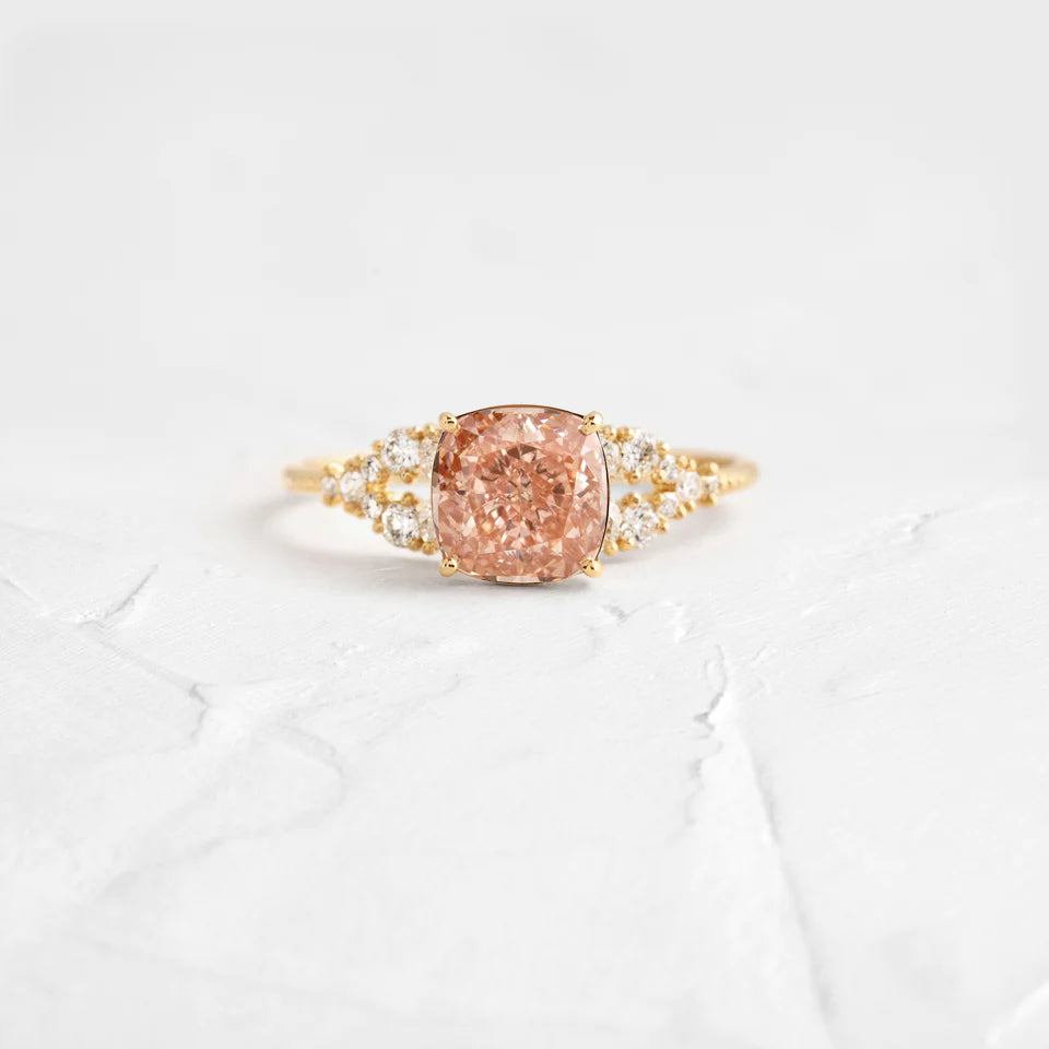 Solid Gold Lab-Grown Diamond Many Moons Band