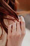 Curved Pear, Marquise and Baguette Moissanite Band, photo 1