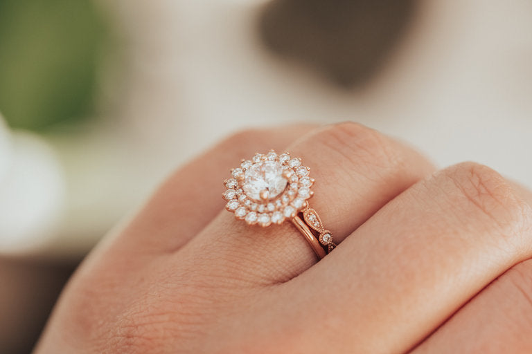 14K Solid Gold 2.00 CT Lab Grown Diamond Ring