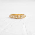 Solid Gold Lab-Grown Diamond Pyramid Band