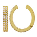 Solid Gold Diamond Double Line Ear cuff