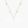 Marquise Moissanite Dangling Necklace, photo 1