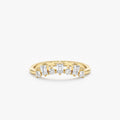 Solid Gold Diamond Curved Nesting Ring (EB072A)