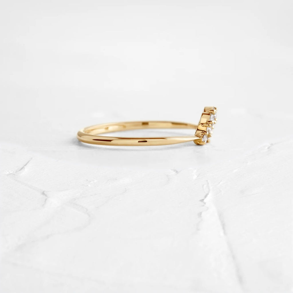 Solid Gold Lab-Grown Diamond Stack Ring