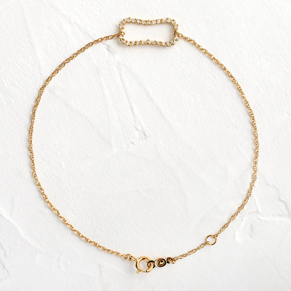 Solid Gold Diamond Keeper Bracelet