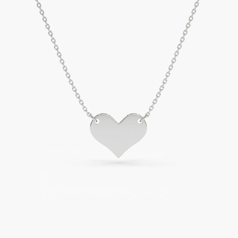 Solid Gold Heart Necklace