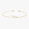 Solid Gold Diamond Snake Bracelet (78060C)