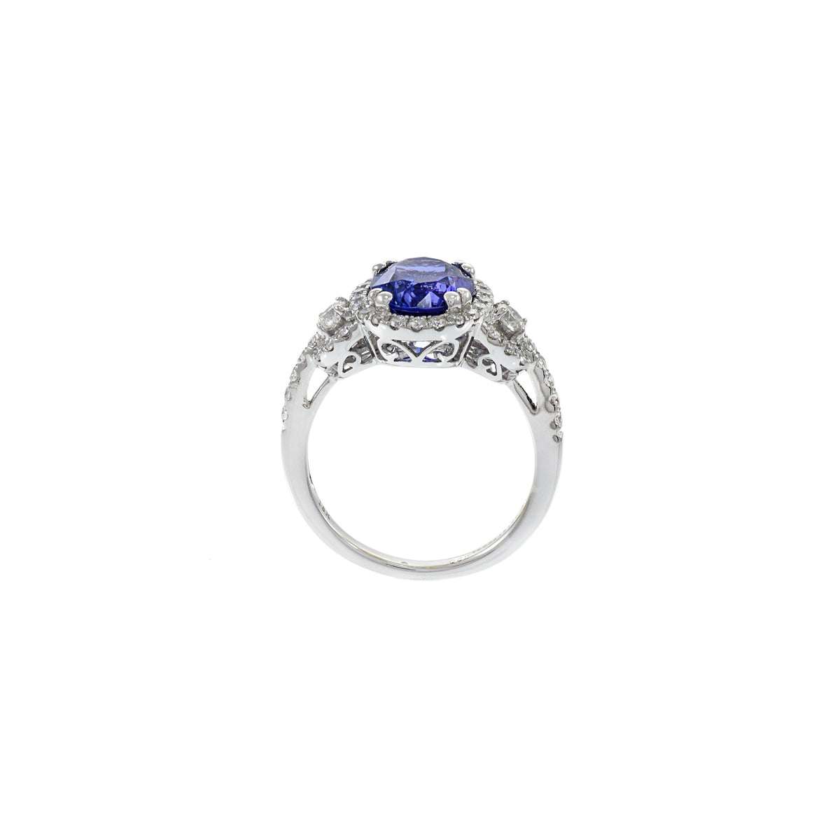 18K Solid Gold 2.88 CT Oval Lab Grown Diamond Ring