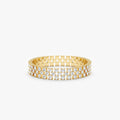 Solid Gold Wide Diamond Eternity Band