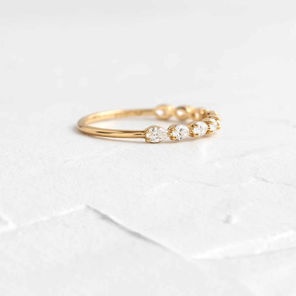 Solid Gold Lab-Grown Diamond Guideline Band