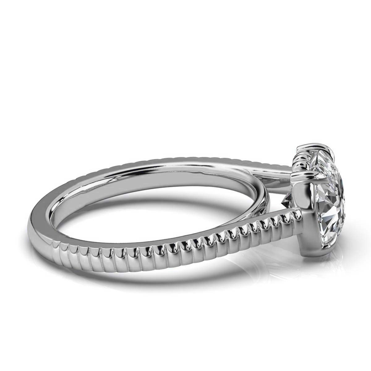 Solid Gold 2Ct Solitaire Engagement Ring