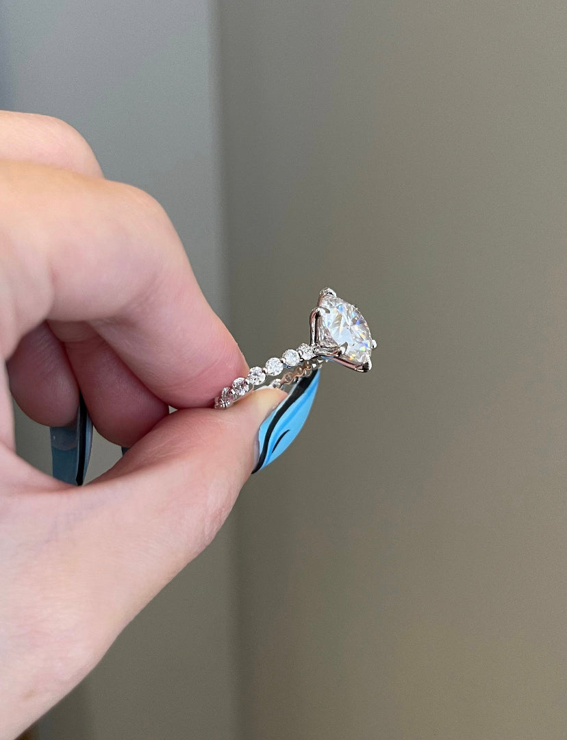 5 Carat Moissanite Engagement Ring, photo 6