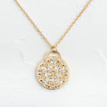 Solid Gold Stepping Stone Necklace