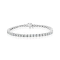 Solid Gold Lab-Created 4-Prong Diamond Tennis Bracelet (83F160)