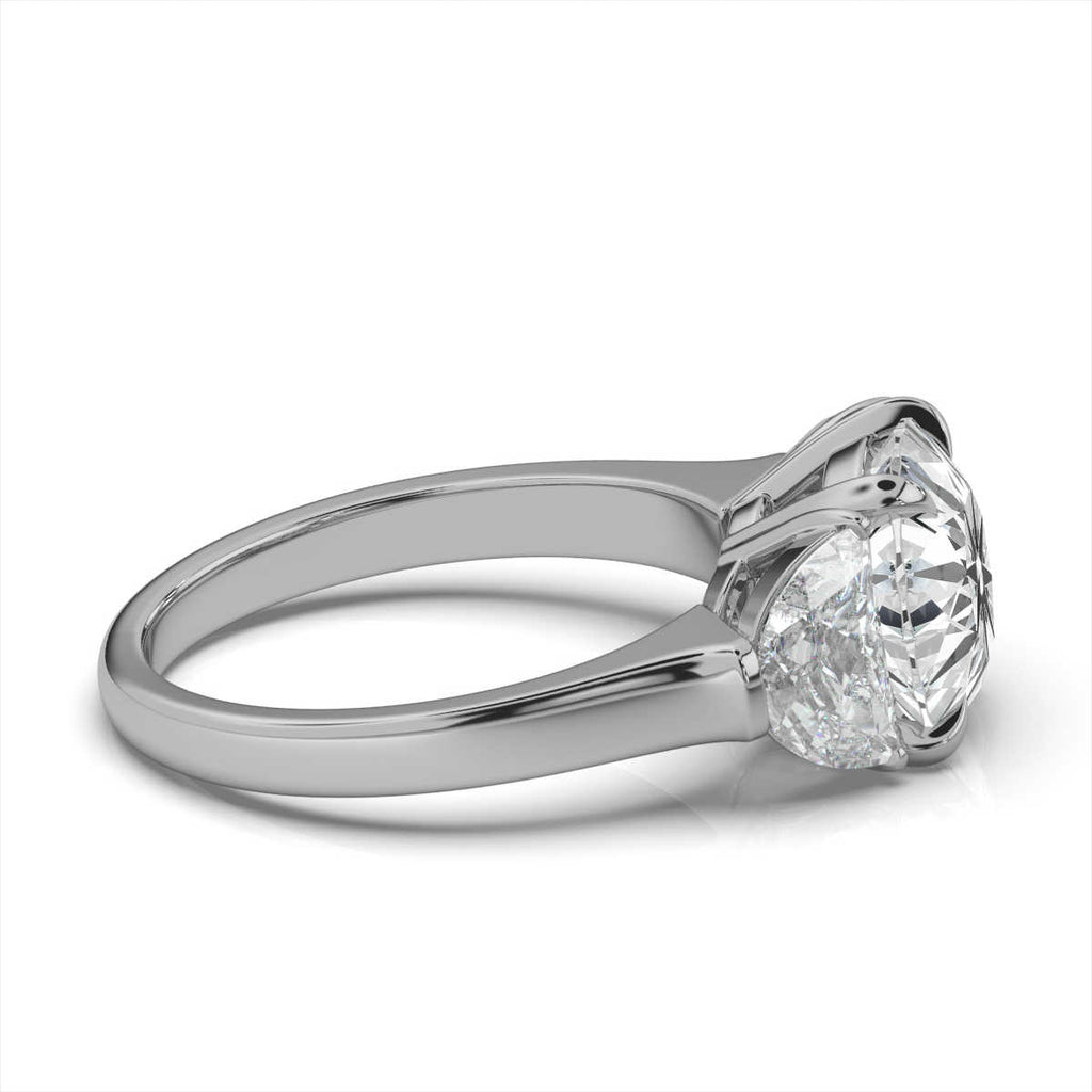 14K Solid Gold 0.5 CT Lab Grown Diamond Ring