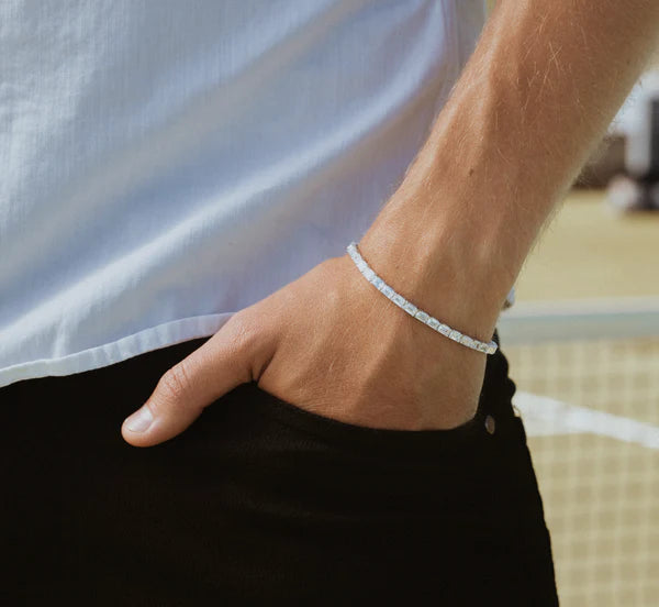 Solid Gold Lab Grown Diamond Emerald Cut Tennis Bracelet