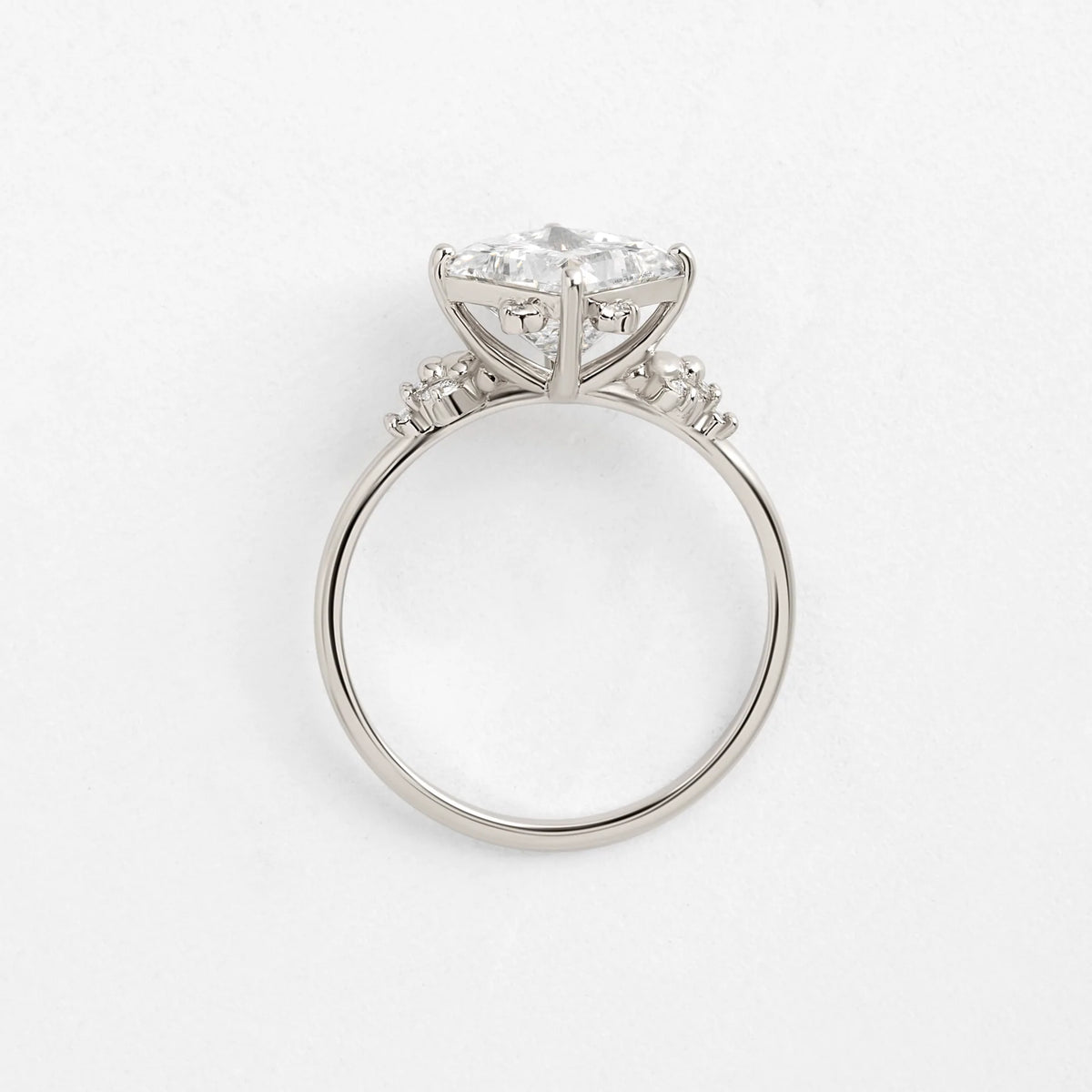 Solid Gold 1.8ct. Princess Cut Lab-Grown Diamond
