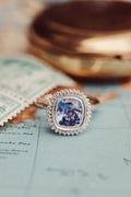 Solid Gold Halo Ring