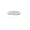 Solid Gold Five Heart Diamond Wedding Ring
