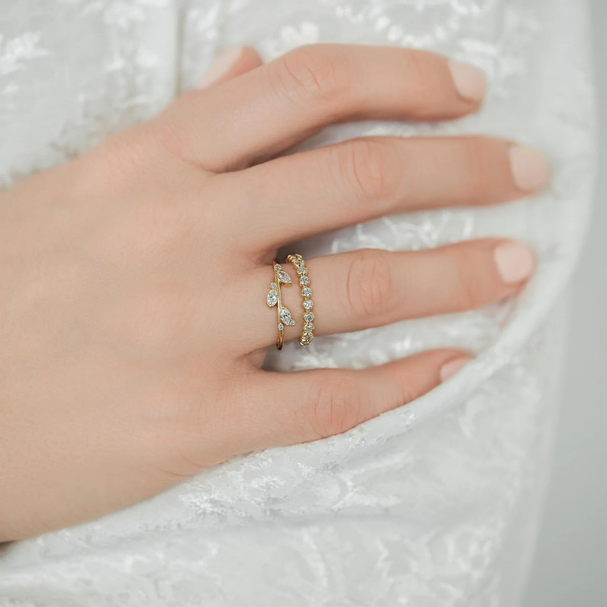 14K Solid Gold 1.5 CT Lab Grown Diamond Ring