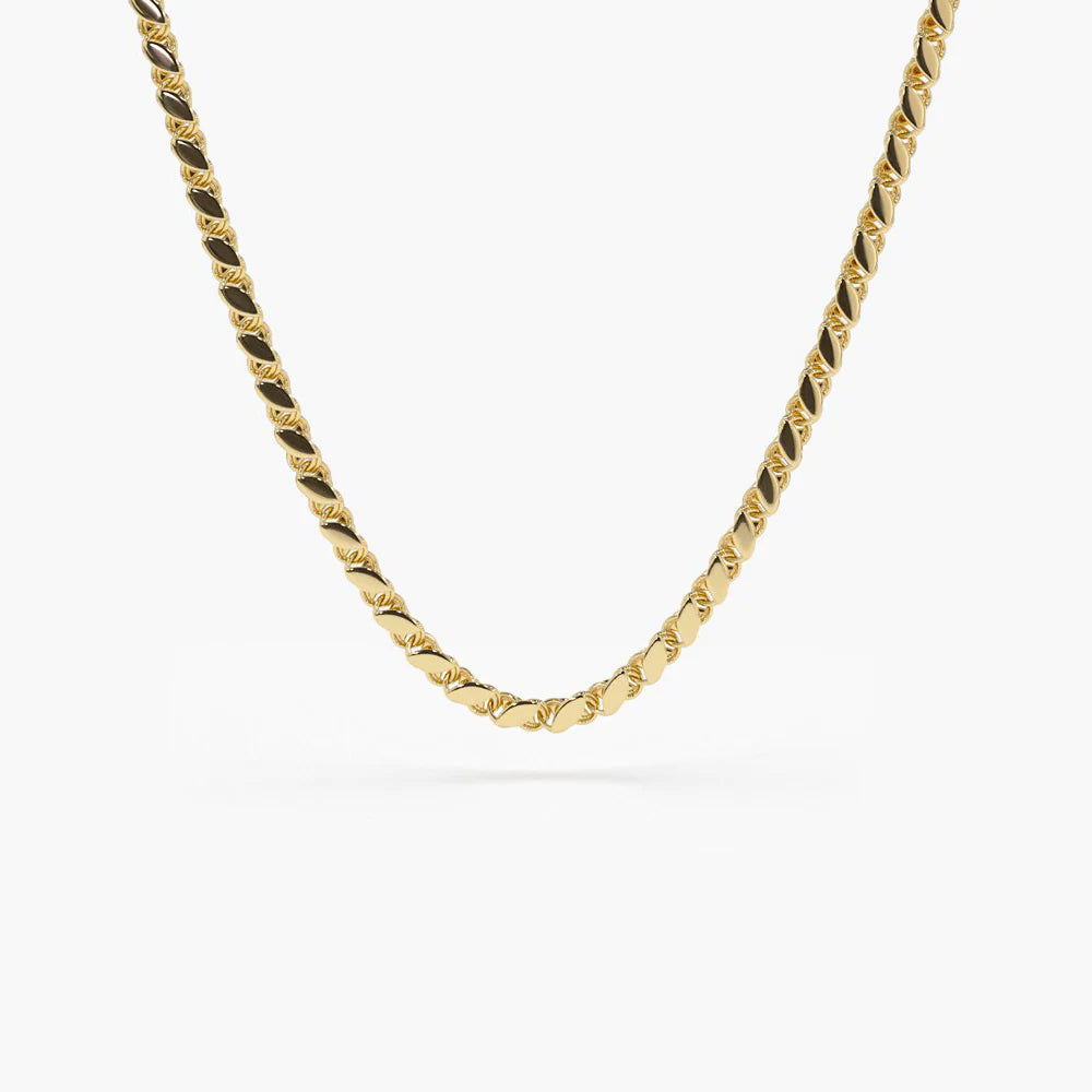 Solid Gold Unique Necklace