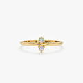 Solid Gold Minimalist Diamond Ring (B56641)