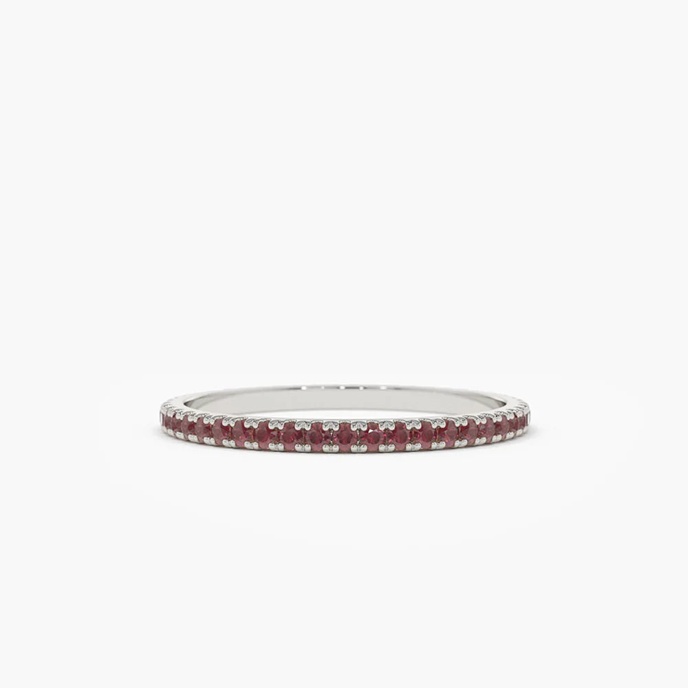 Solid Gold Ruby Eternity Band (251570)